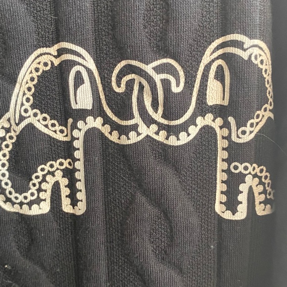 MOSCHINO cable knit sweater elephant rare jacket black cable knit - Picture 7 of 11